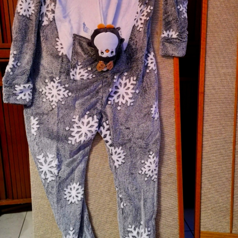 Hooded Penguin Pajama Onesie